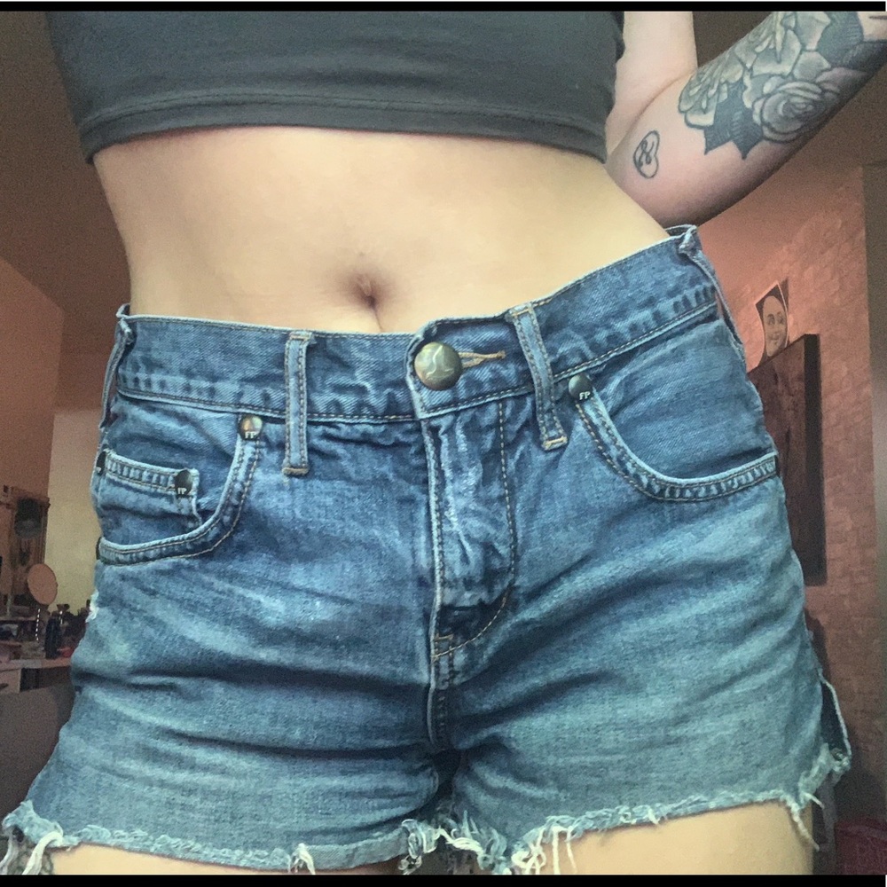 Free People Jean Shorts